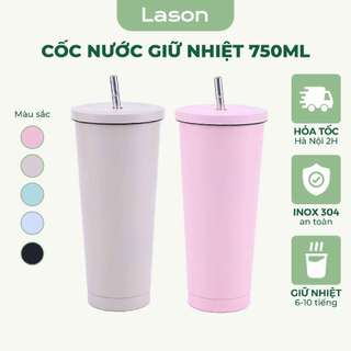Ly giữ nhiệt Pastel Lason 750ml, cốc uống giữ nhiệt khắc tên theo yêu cầu CN-GN03