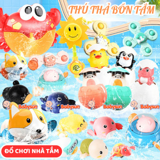 Vịt thả bồn tắm, rùa bơi vặn cót, đồ chơi thả bồn tắm cho bé ngộ nghĩnh đáng yêu