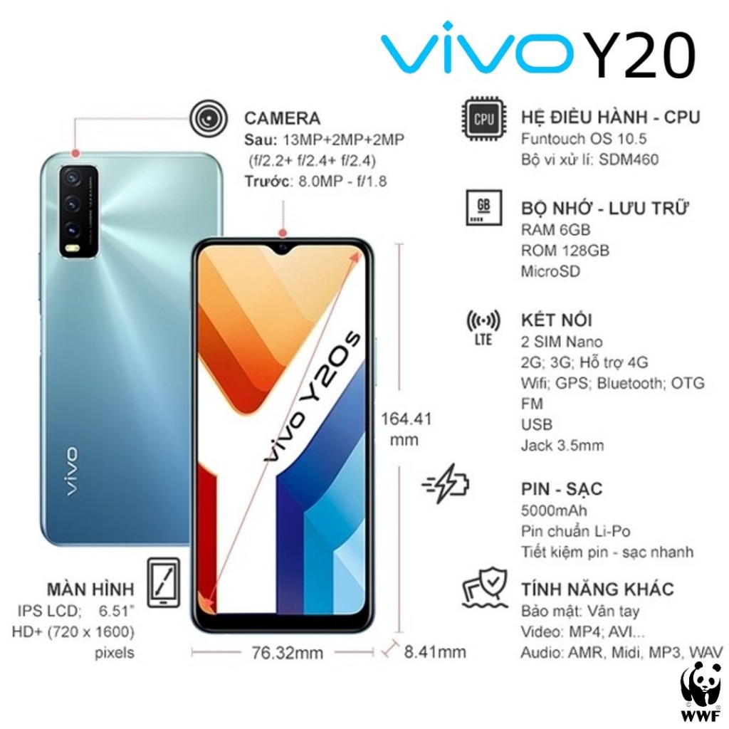 SIÊU HOT điện thoại Vivo Y20 S - Vivo Y20s 2sim Chính Hãng ram 8G/256G, màn 6.51'', cấu hình cao cày game nặng mượt | BigBuy360 - bigbuy360.vn