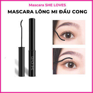 Mascara đầu cong mỏng SHE LOVES làm dài và dài mi chống thấm nước lâu trôi