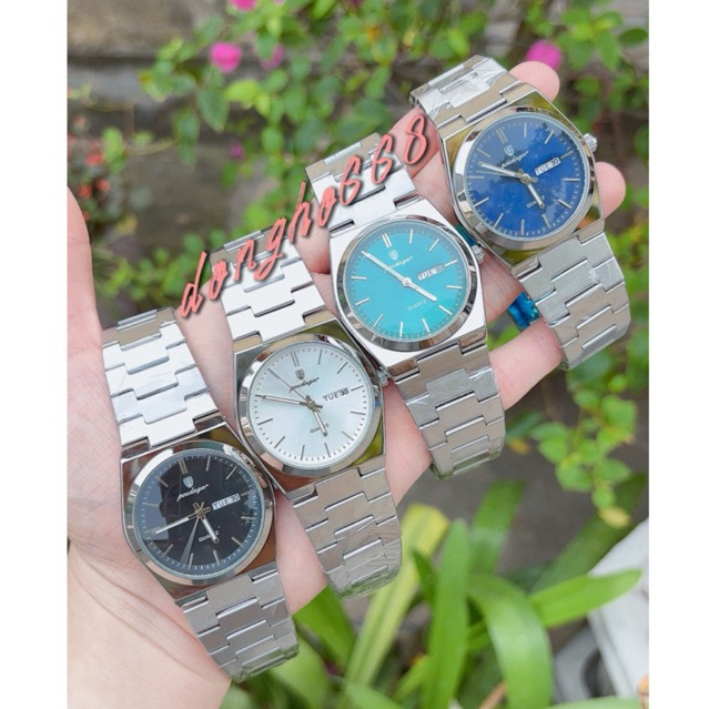 Đồng hồ nam Poedagar 930 PRX chính hãng có lịch thứ, dây thép không gỉ, chống nước, tặng kèm cắt mắt | BigBuy360 - bigbuy360.vn