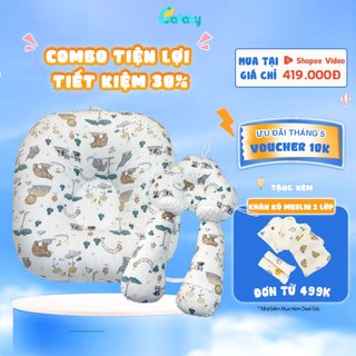  Combo 2 Sơ Sinh BAFABY Gối Ôm Chữ U Gối Chống Trào Ngược Cho Bé - 359