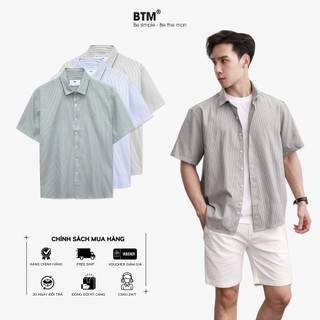 Áo Sơ Mi Nam BTM OVERSIZED OXFORD SHORT SLEEVE SHIRT - Vải Oxford Dày Dặn Form Regularfit Mã 4.621