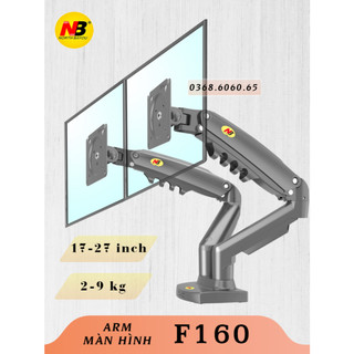 F160 giá treo 2 màn hình máy tính/ / phiên bản f80 có 2 cánh tay/ cao cấp hơn m052