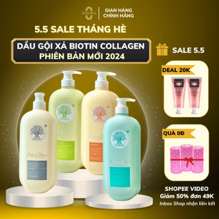 Dầu gội BIOTIN Collagen Voudioty Phiên Bản 2024 màu phục hồi tóc ngăn gãy rụng DANAWA 1000ml 