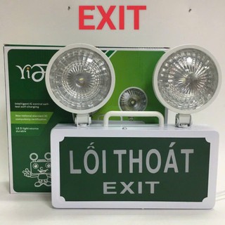 Đèn sự cố khẩn cấp chiếu sáng kết hợp biển chỉ dẫn thoát hiểm exit - thiết bị phòng cháy chữa cháy