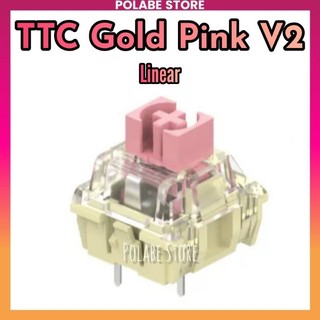 TTC Gold Pink V2 linear switch Polabe Store bàn phím cơ switch gõ mượt