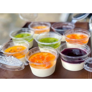 50 Hũ nhựa Pet Cao Cấp đựng sữa chua panna cotta nước chấm sốt 120ml 60ml Hộp nhựa trong nắp liền