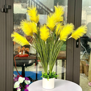 Hoa giả decor Cụm lau 5 bông trang trí