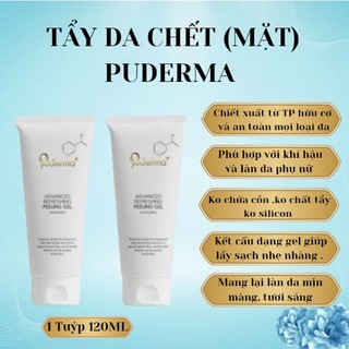 Tẩy da chết Puderma Advanced Refreshing Hàn Quốc, tẩy tế bào chết sạch da Puderma dung tích 120ml