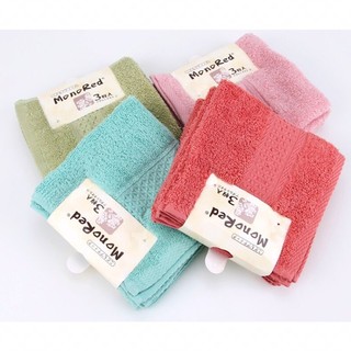 SÉT 3 KHĂN MẶT MONORED NHẬT KT 34X34CM