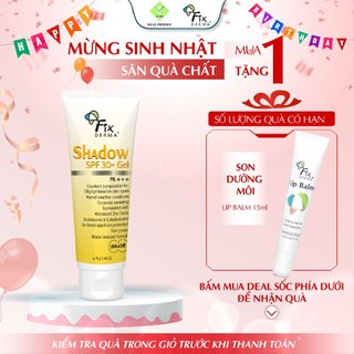 Kem Chống Nắng Cho Da Dầu Mụn FIXDERMA Shadow SPF 30+ Gel Mỏng Nhẹ, Giúp Bảo Vệ Da 75g - Hùng Lợi