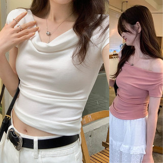 Áo trễ vai nữ, áo kiểu nữ phong cách tiểu thư thanh lịch - 247plus - Aotrevai291_P10K10