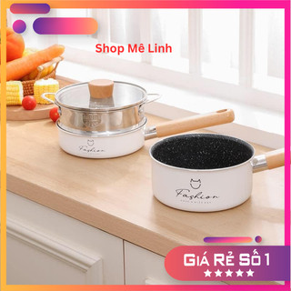 Bộ nồi chảo fashion hàn quốc🍀cao cấp🍀freeship🍀 kèm xửng cao cấp xuất- shopmelinh