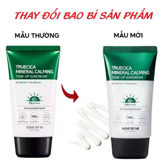 (Mẫu mới nhất 2023) Kem Chống Nắng Dành Cho Da Mụn Some By Mi Truecica Mineral Calming Tone-up Suncreen SPF50+ PA++++