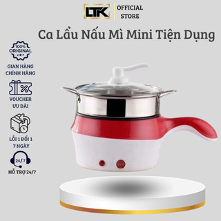 Ca Nấu Mì Tay Cầm Ngang Kiêm Nồi Lẩu Mini Chống Dính Tiện Lợi  Cho Sinh, Viên Dân Văn Phòng (LeTuKe STORE)