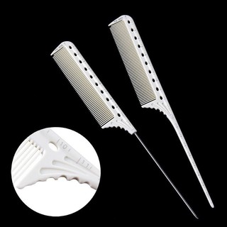 Lược chia tóc chuôi sắt nhọn makaro b19, lược đuôi chuột inox cao cấp