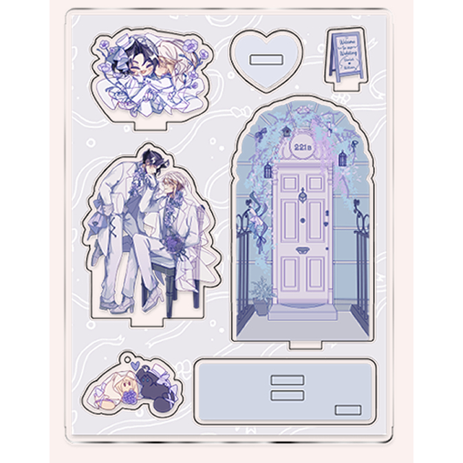 Plate set SherLiam Wedding Moriarty the Patriot