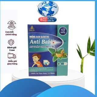 Dán giảm ho- Giảm nhanh các triệu chứng ho, ho khan, ho kéo dài, ho có đờm.