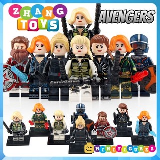 Đồ chơi Xếp hình mô hình gồm Yelena - Taskmaster - Black Widow - Iron Maiden - Red Guardian Minifigures Xinh X0289