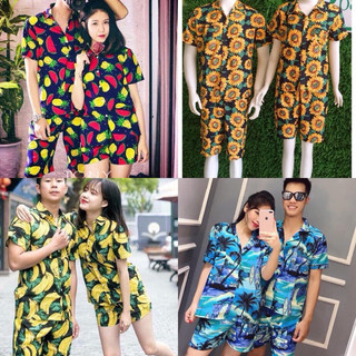 [ Giảm 10 % ]ĐỒ BỘ TRÁI CÂY ĐI BIỂN CHO BÉ,  NHÓM, GIA ĐÌNH  ĐỦ SIZE TRANG TƯƠI SHOP