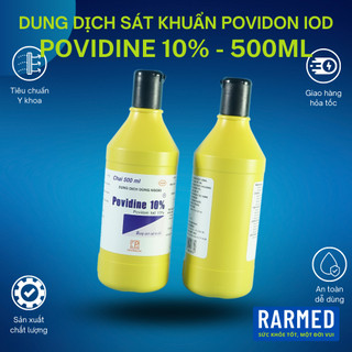 Dung dịch sát khuẩn Povidon iod hiệu Povidine 10% sát trùng da - Chai 500ml