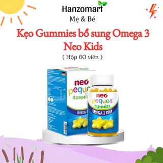 Kẹo Gummies Dha ngôi sao Neo Kids hộp 60 viên nhai