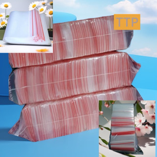 (1kg) Túi(bao) zip chỉ đỏ chất liệu pe dẻo zin 100%: