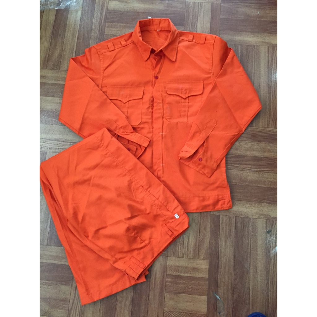 Quần áo bảo hộ màu cam CN04