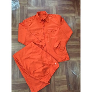 Quần áo bảo hộ màu cam CN04