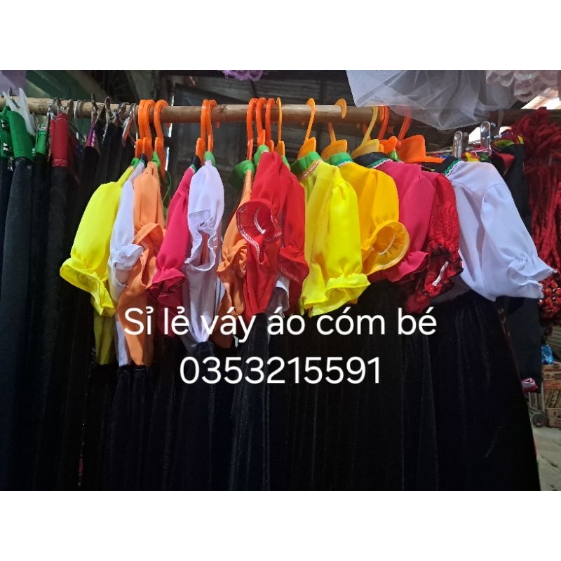 Bộ váy - áo cóm dân tộc Thái cho bé