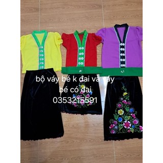 Bộ váy - áo cóm dân tộc Thái cho bé