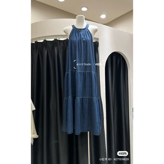 Đầm jean maxi siêu xinh