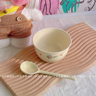 Set Bát Kèm Thìa Hình Hoa