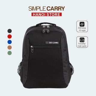 Balo laptop Simplecarry B2B04 đi học đi làm chất vải trượt nước có chống sốc đựng máy tính 14 inch