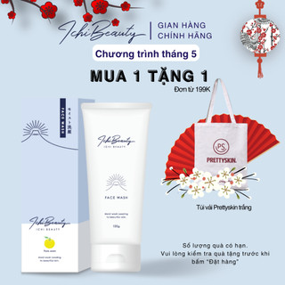 Sữa rửa mặt trắng da Ichi Beauty Face Wash dưỡng trắng Vitamin C Niacinamide Nhật Bản 120g | Ichibeauty.vn