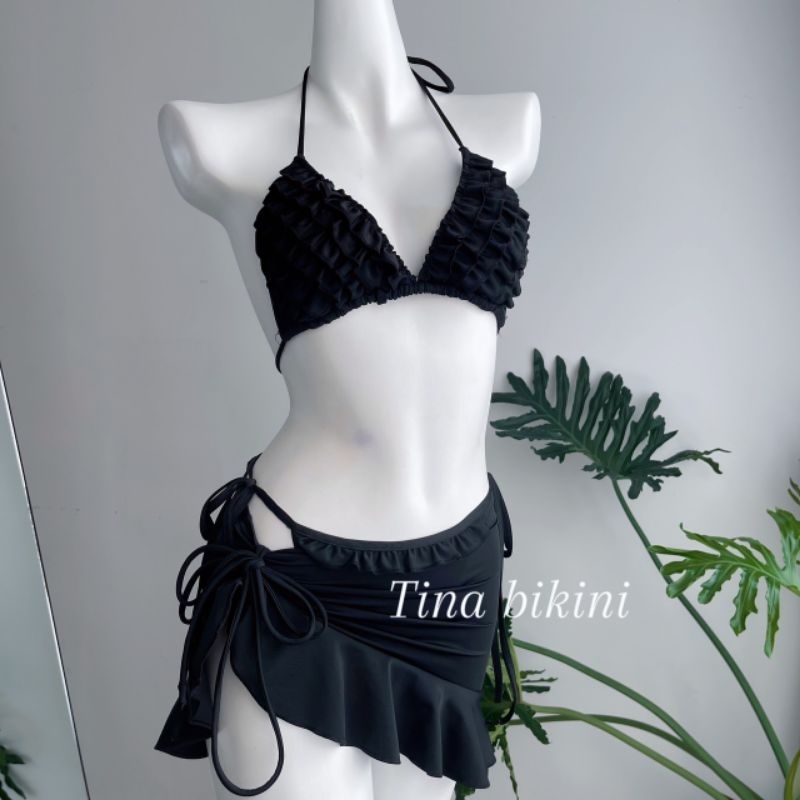 Bikini Set 3 Món Bánh Bèo Thương Hiệu Tina – Bộ Đồ Bơi Xinh | BigBuy360 - bigbuy360.vn