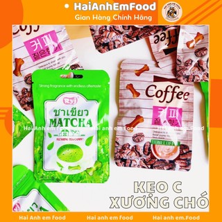 Kẹo khúc xương chó matcha / cà phê, kẹo matcha, xương chó tuổi thơ
