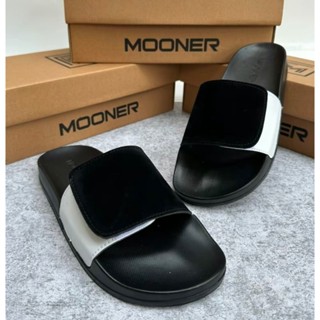 Dép thời trang nam nữ dép quai dán nỉ phối da hàng MOONER đẳng cấp cá tính trẻ trung bền bỉ