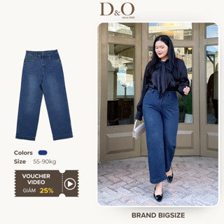 Quần Jean Nữ Ống Đứng Bigsize 58-85Kg Quần Ống Đứng Co Giãn Thoải Mái Tôn Dáng 1164