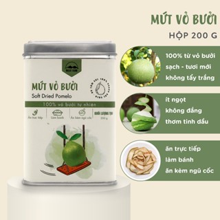  Mứt Vỏ Bưởi Dalat Farm - Hộp thiếc 200g 