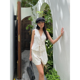 CHEERS - Áo LINEN cột 3 nơ