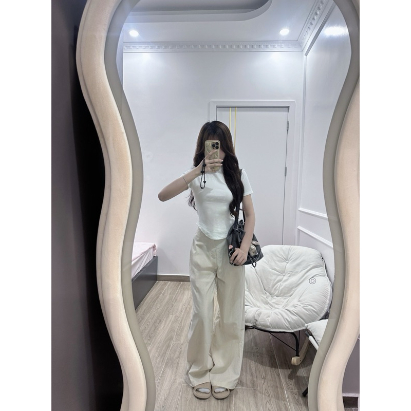 [BONGCHA.STORE] Áo thun cổ leo basic wgwe bongcha.store