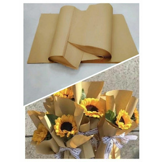 Combo 38 tờ giấy xi măng - kraft nhật 50x71 cm loại giấy dai mịn dùng để gói hoa, gói hàng tiêu chuẩn, gói thực phẩm