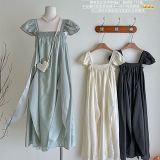 (CÓ SẴN) Váy maxi đi biển vải mịn mát mẻ , phong cách dễ thương mùa hè