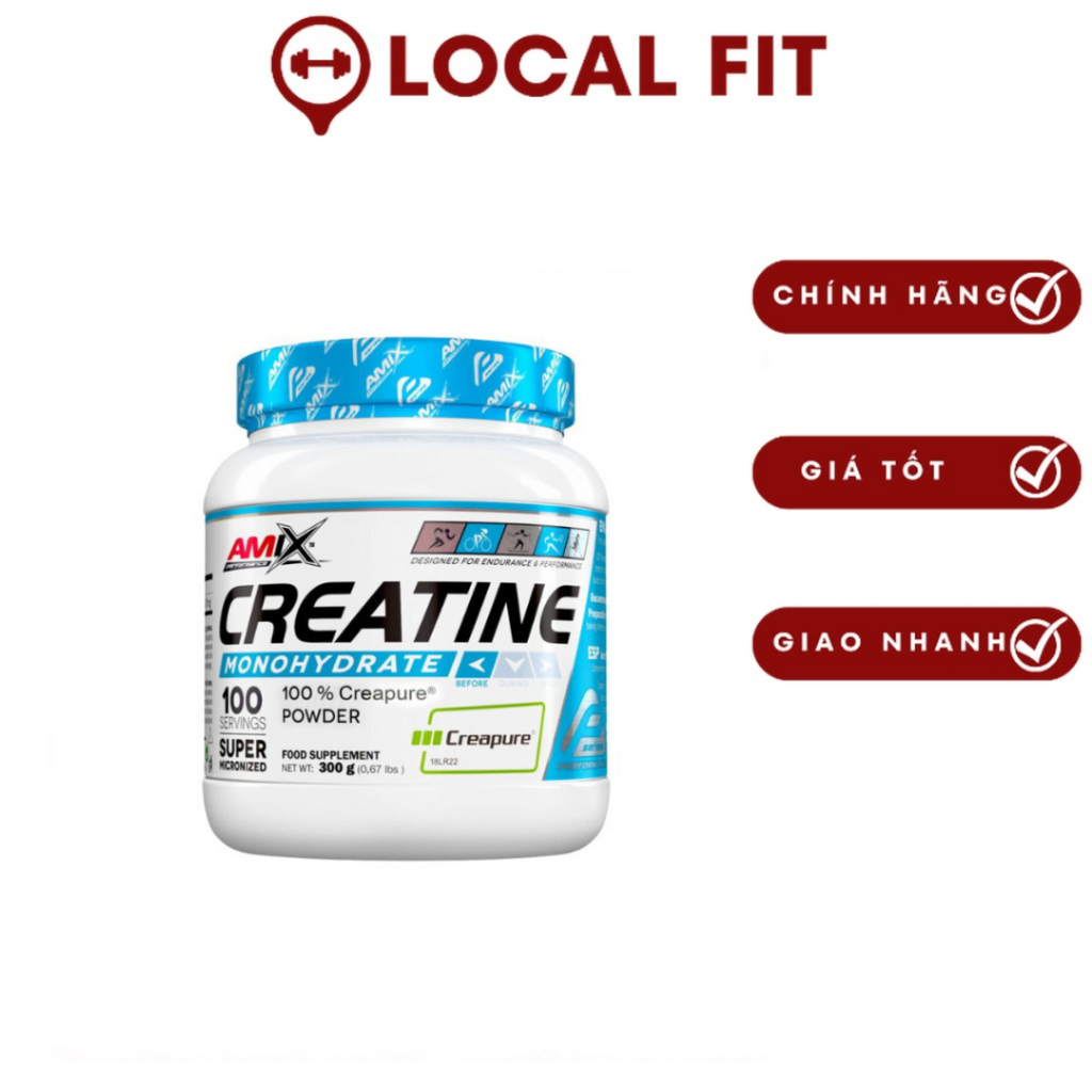 Bột Tăng Sức Mạnh Cơ Bắp Amix Creatine Monohydrate Creapure 300g Chính Hãng tại wheydatcanghp