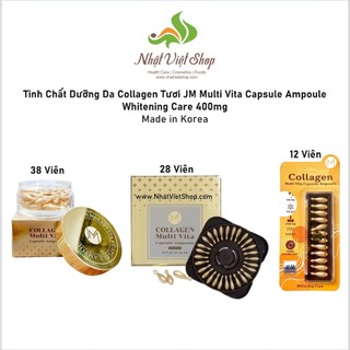 Tinh Chất Dưỡng Da Collagen Tươi JM Multi Vita Capsule Ampoule Whitening Care 400mg