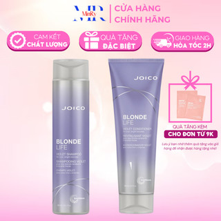 Dầu gội xả tím Joico Violet khử sắc tố vàng, giữ màu tóc luôn tươi mới Blonde Life 300ml/250ml | HAIRSHOP MINRY