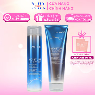 Cặp dầu gội xả JOICO Moisture recovery dưỡng ẩm, mềm mượt rong biển 300ml/250ml, phục hồi hư tổn | HAIRSHOP MINRY