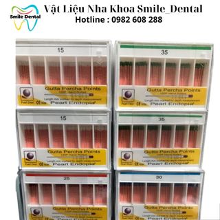 Gutta Nha Khoa - Côn Gutta Percha cho file tay có vạch Hàn Quốc Pearl Endopia
